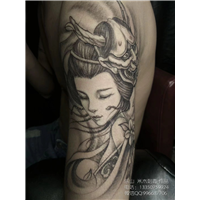 彼岸花纹身，飞鸟纹身，耶稣纹身，天使纹身，水莲纹身，米木刺青 