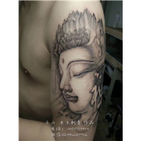 禅佛纹身，观音纹身，泰文纹身，乐山米木刺青 