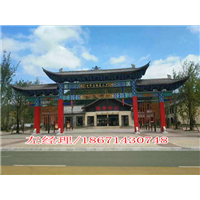 商丘哪有建造农村牌楼，水泥牌楼队伍