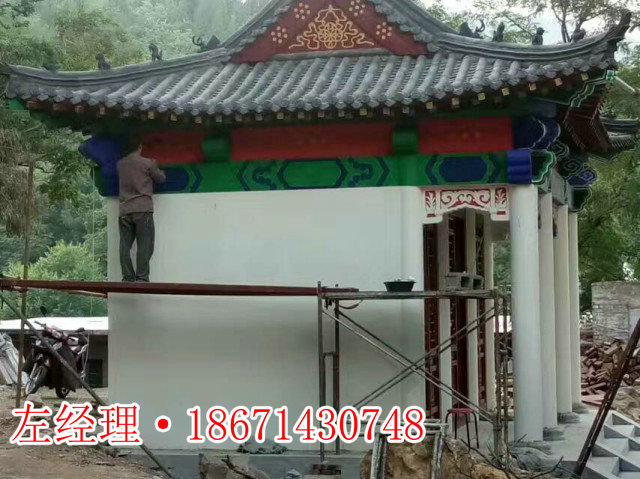 大冶寺庙彩绘效果图