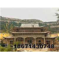 仿古寺庙结构效果图制作