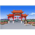黄石游廊建造 