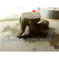 咸阳秦都区专业承包公园仿木座椅仿木垃圾桶