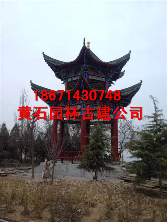 黄石园林古建花架建造 