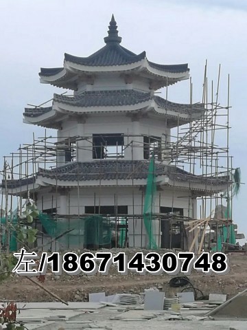 广东清远八角亭施工效果图