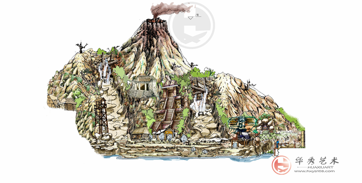 玛雅·火山设计图