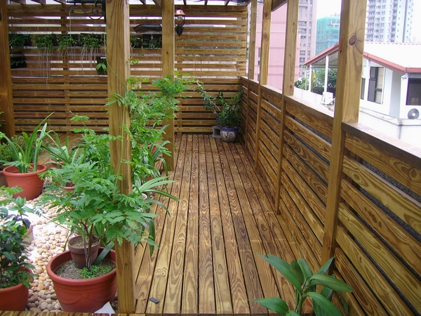 绍兴炭化木