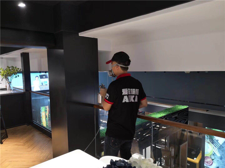 温州市**办公大楼甲醛治理现场 