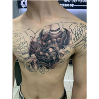石狮部落风格刺青纹身哪家干净卫生