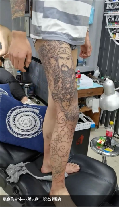 石狮纹身哪个部位比较不痛 
