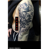 石狮纹身图案设计