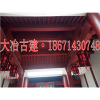 鄂州农村祠堂油漆翻新彩绘施工路口牌楼定做