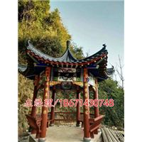 2018年**仿古六角亭效果图