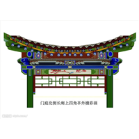 陕西丹凤农村双层亭子案例 