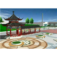 甘肃仿古四角水泥亭子定做电话