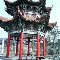 仿古双层亭子施工案例
