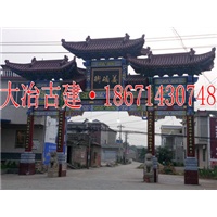 供应鄂州仿古牌楼彩绘翻新施工队伍