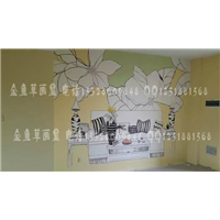 成都酒店墙绘