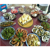 东戴河农家院特色美食 