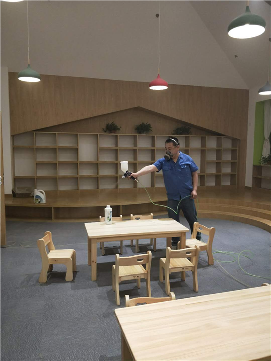 平顶山幼儿园除甲醛现场图