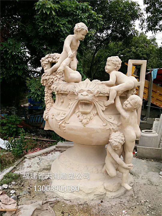 厦门 玻璃钢 花盆 仿砂岩 雕塑 批发 