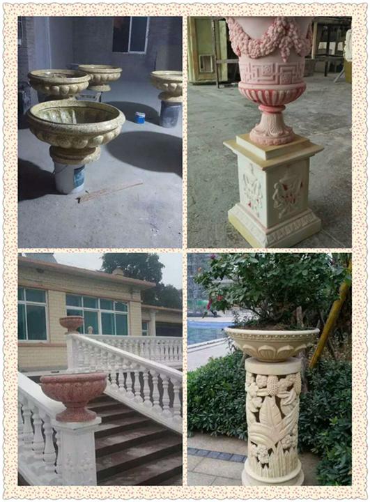 玻璃钢花钵/GRC花箱/氧化镁花盆/不锈钢花钵 