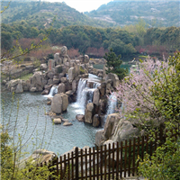 河池假山瀑布、河池塑石假山、河池假山假树 