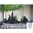 室内假山喷泉效果图