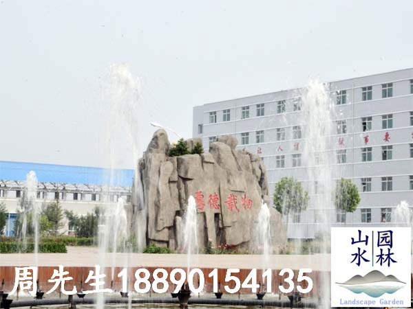 学校假山0