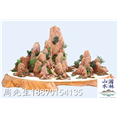 室内假山盆景效果图