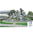 园林假山瀑布效果图
