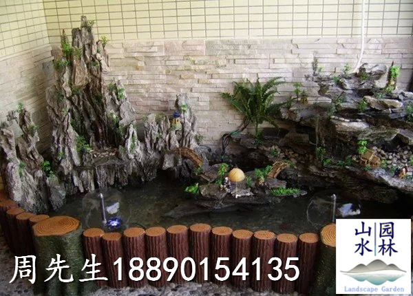 家庭假山喷泉效果图