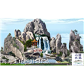 大型塑石假山瀑布效果图