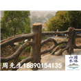 风景区仿树水泥栏杆