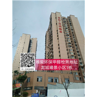 龙城曦景小区1栋甲醛检测 