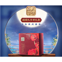 嘉华团圆礼月饼礼盒1040g礼盒装云腿滇式中秋月饼宣威火腿饼 