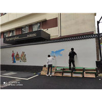 杭州围墙墙绘彩绘定做工作室电话
