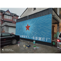杭州广场主题壁画墙绘 