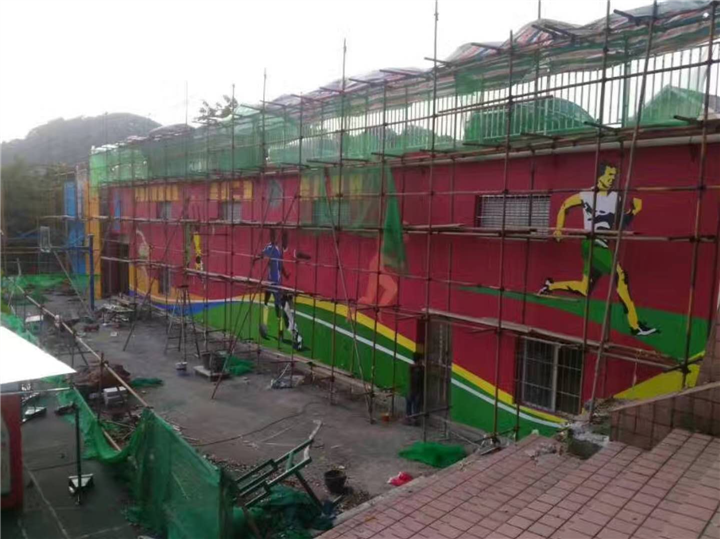 重庆铜梁墙绘彩绘壁画