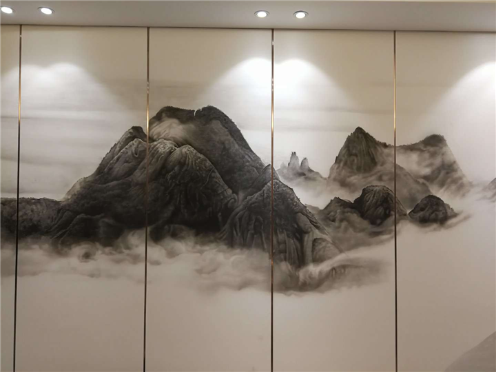 重庆餐厅墙绘#重庆企业墙绘 