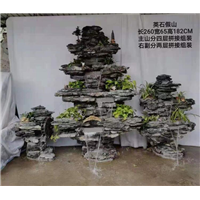 库车假山瀑布h新和塑石假山h拜城假山鱼池