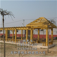阿克苏仿木凉亭、库尔勒仿木栏杆 