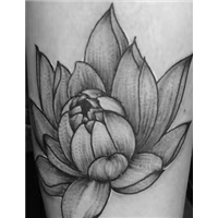 小臂点刺莲花 