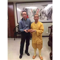 浴佛节与龙道大和尚交流 