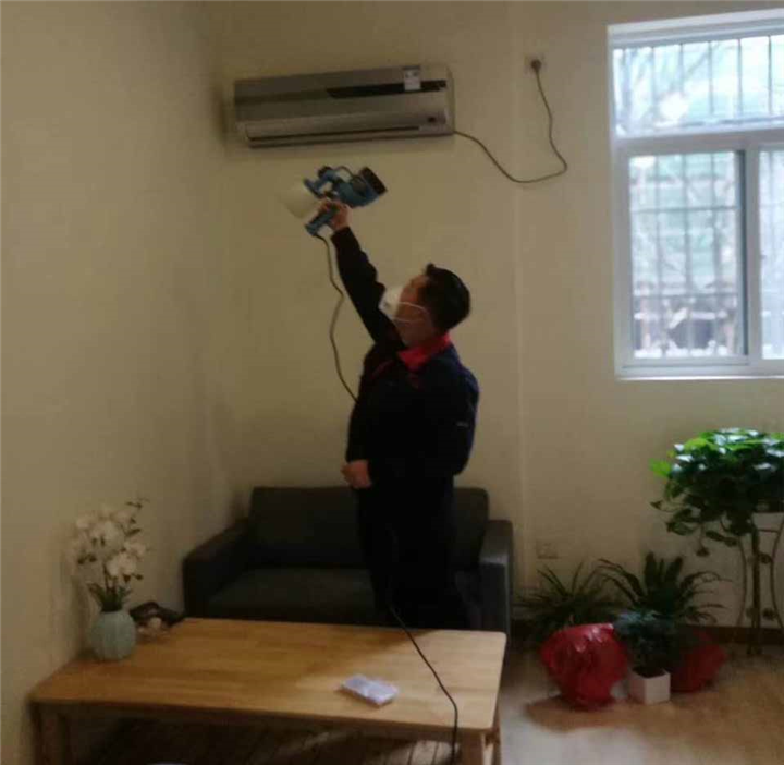 华辉房产荃芬除甲醛施工案例2 