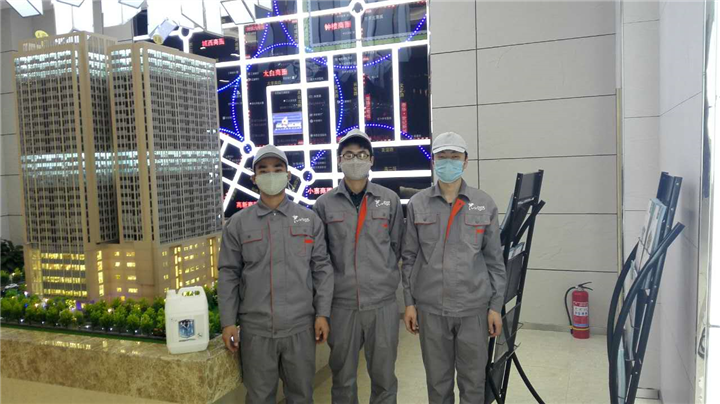 荃芬除甲醛泰华金汇时代售楼部施工案例 