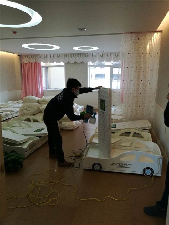 甘肃天庆格林小镇幼儿园除甲醛施工案例 