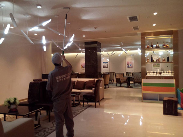 荃芬除甲醛中铁售楼部施工案例2 