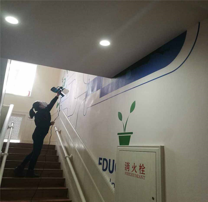 天庆格林小镇幼儿园荃芬除甲醛施工案例 