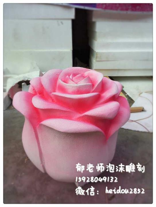 成都泡沫雕塑婚庆道具美陈泡雕玻璃钢雕塑 